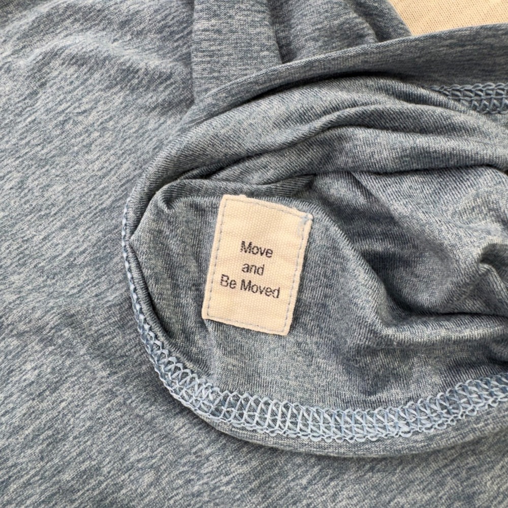 Vuori Performance T-Shirt Mens M Blue Heathered Strato Tech Short Sleeve - Picture 6 of 8
